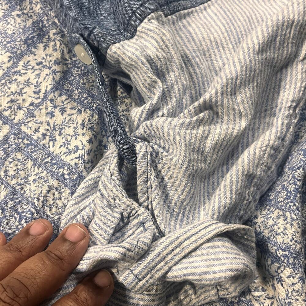 American Eagle Women Xxl Patchwork Button Up Shir… - image 4